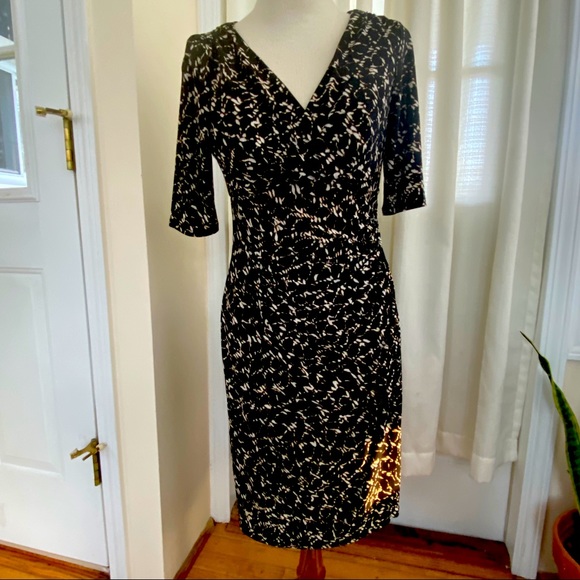 Black and white Ralph Lauren cocktail dress - Picture 1 of 5